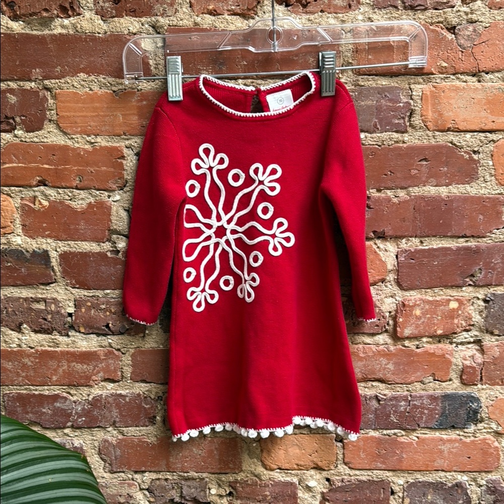 Adorable HA Winter Christmas Dress, like new condition, 6-12 months